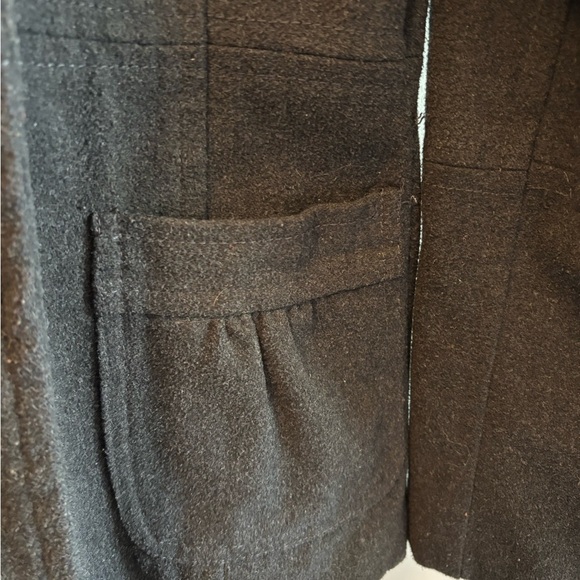 Dollhouse Vintage Gray Double-Breasted Peacoat Size Large - Picture 6 of 7